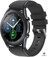 Strap-it Samsung Galaxy Watch 3 45mm siliconen bandje (zwart)