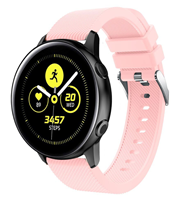 Strap-it Samsung Galaxy Watch Active silicone band (roze)