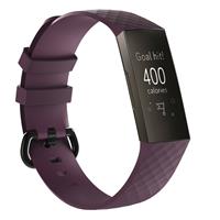 Strap-it Fitbit Charge 3 silicone band (paars)