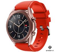 Strap-it Samsung Galaxy Watch 3 41mm siliconen bandje (rood)