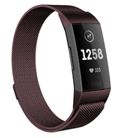 Strap-it Fitbit Charge 4 Milanese band (bruin)