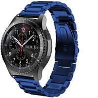 Strap-it Samsung Galaxy Watch stalen band 45mm / 46mm (blauw)