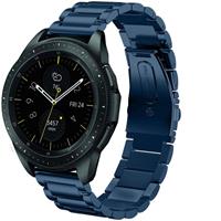 Strap-it Samsung Galaxy Watch stalen band 41mm / 42mm (blauw)
