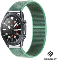 Strap-it Samsung Galaxy Watch 3 -  45mm nylon band (mint)