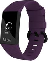 Strap-it Fitbit Charge 4 silicone band (paars)