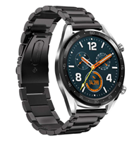 Strap-it Huawei Watch GT stalen band (zwart)
