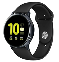 Strap-it Samsung Galaxy Watch Active sport band (zwart)