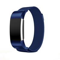 Strap-it Fitbit Charge 2 Milanese band (blauw)