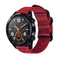 Strap-it Huawei Watch GT 2 nylon gesp band (rood)