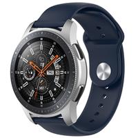 Strap-it Samsung Galaxy Watch sport band 45mm /  46mm (donkerblauw)