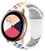 Strap-it Samsung Galaxy Watch Active sport band (kleurrijk wit)