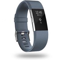 Strap-it Fitbit Charge 2 siliconen bandje (grijsblauw)