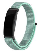 Strap-it Fitbit Inspire nylon bandje (aqua)