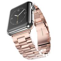 Strap-it Apple Watch SE stalen band (rosé goud)