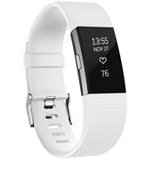 Strap-it Fitbit Charge 2 siliconen bandje (wit)
