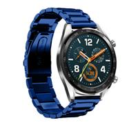 Strap-it Huawei Watch GT stalen band (blauw)