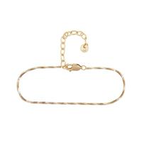 CAÏ Armband »925/- Sterling Silber vergoldet Schlangenkette vie«, 4-kant Schlangenkette