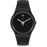 Swatch Bioceramic Think Time Black Unisexuhr in Schwarz SO32B106