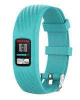 Strap-it Garmin Vivofit 4 siliconen bandje (aqua)