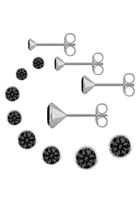 Firetti Ohrstecker-Set »Ohrsteckerset rund« (Set, 8-tlg), mit Zirkonia (synth)