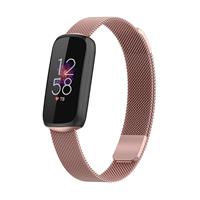 Strap-it Fitbit Luxe Milanese band (rosé pink)