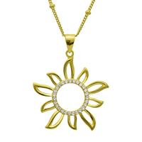 Schmuck-Elfe Kette mit Anhänger »Sol Sunshine« (inkl. Schmuckbox), 925 Silber vergoldet