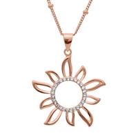 Schmuck-Elfe Kette mit Anhänger »Sol Summer Breeze« (inkl. Schmuckbox), 925 Silber rosévergoldet