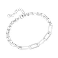 Smart Jewel Armband »längliche ovale Glieder, Silber 925«