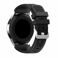Strap-it Samsung Galaxy Watch 4 - 44mm siliconen bandje (zwart)