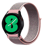 Strap-it Samsung Galaxy Watch 4 - 44mm nylon band (pink sand)
