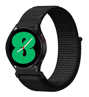 Strap-it Samsung Galaxy Watch 4 - 40mm nylon band (zwart)