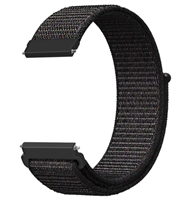 Strap-it Samsung Galaxy Watch 4 Classic nylon band (zwart)