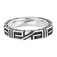 CAÏ Fingerring »925/- Sterling Silber rhodiniert Ornament«, Ring