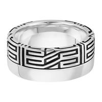 CAÏ Ring »925/- Sterling Silber rhodiniert Ornament«