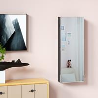 Casaria Spiegelkast Sieraden Zwart 31,5x9x110cm