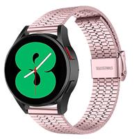 Strap-it Samsung Galaxy Watch 4 roestvrij stalen band (rosé pink)