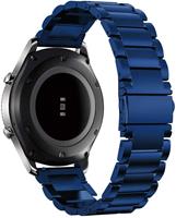 Strap-it Samsung Galaxy Watch 4 Classic stalen band (blauw)