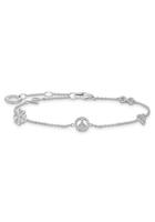 Thomas Sabo Armband »Symbole Herz, Kleeblatt, Infinity/Unendlichkeit, Peace bunt gold oder Peace gold oder Peace silber, A2039-051-14-L19V, A2039-414-14-L19V, A2039-488-7-L19V«, mit Zirkon