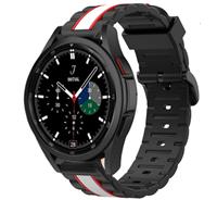 Strap-it Samsung Galaxy Watch 4 Classic Special Edition Band (zwart/wit)