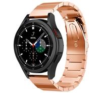 Strap-it Samsung Galaxy Watch 4 Classic metalen bandje (rosé goud)