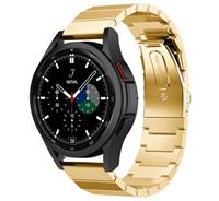 Strap-it Samsung Galaxy Watch 4 Classic metalen bandje (goud)