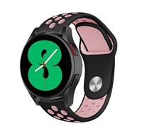 Strap-it Samsung Galaxy Watch 4 - 44mm sport band (zwart/roze)