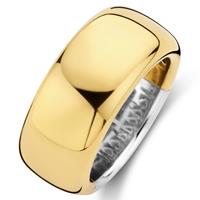 TI SENTO-Milano 12234SY Ring zilver goudkleurig 10 mm Maat 54