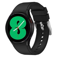 Strap-it Samsung Galaxy Watch 4 siliconen bandje (zwart)