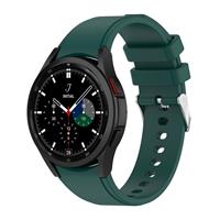 Strap-it Samsung Galaxy Watch 4 Classic siliconen bandje (donkergroen)