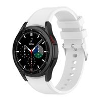 Strap-it Samsung Galaxy Watch 4 Classic siliconen bandje (wit)