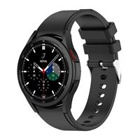 Strap-it Samsung Galaxy Watch 4 Classic siliconen bandje (zwart)