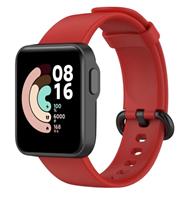 Strap-it Xiaomi Mi Watch Lite siliconen bandje (rood)