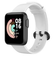 Strap-it Xiaomi Mi Watch Lite siliconen bandje (wit)