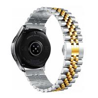Strap-it Samsung Galaxy Watch 3 45mm Jubilee stalen band (zilver/goud)